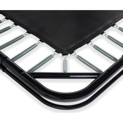 EXIT Dynamic ground level trampoline 305x519cm with safety net - black