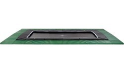 Батут EXIT Dynamic для установки в грунт 275x458 см с защитными плитками Freezone – чёрный