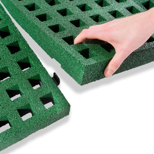 EXIT Dynamic įleidžiamas batutas ø366 cm su Freezone saugos plytelėmis - juodas
