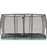 EXIT Allure Premium ground trampoline 214x366cm - green