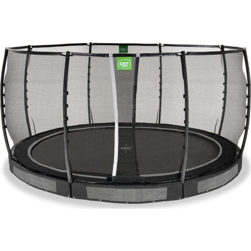 Įleidžiamas batutas EXIT Allure Premium ø427 cm, juodas
