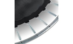 EXIT Silhouette ground trampoline ø366cm with safety net - pink Outdoor Round Coil spring Sunken trampoline