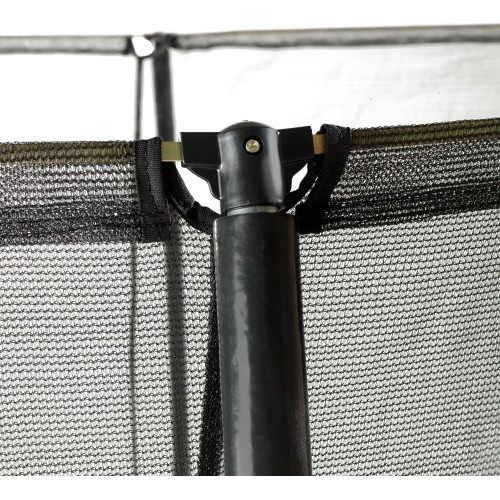 EXIT Silhouette ground trampoline ø366cm with safety net - pink Outdoor Round Coil spring Sunken trampoline