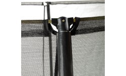 EXIT Silhouette ground trampoline ø366cm with safety net - pink Outdoor Round Coil spring Sunken trampoline