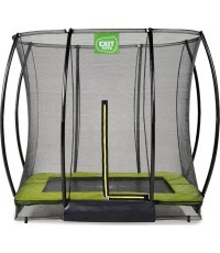 EXIT Silhouette ground trampoline 153x214cm with safety net - green