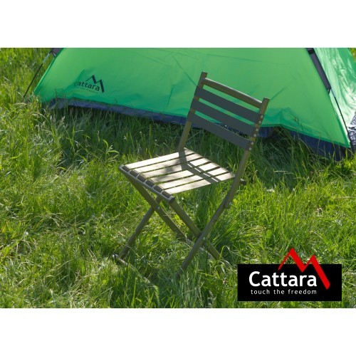 Foldable Camping Chair with Backrest Cattara Nature