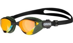 Plaukimo akiniai Arena Cobra TRI Swipe Mirror, geltoni-žali