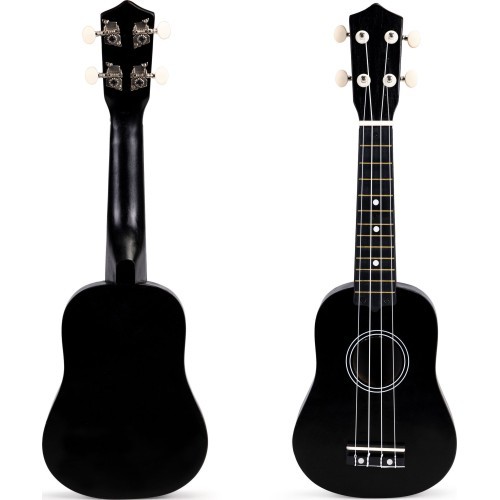 Children's Wooden Ukulele Guitar Eco Toys, Black