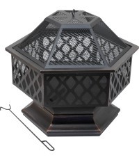HEXAGON varinės patinos laužavietė su dangčiu