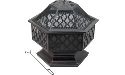 HEXAGON varinės patinos laužavietė su dangčiu