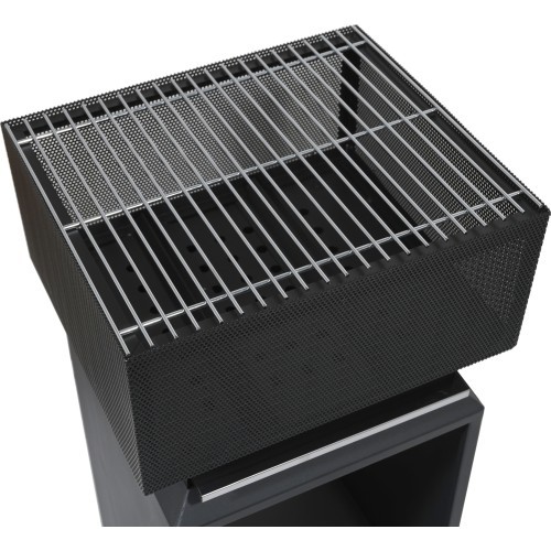 CUBE fireplace with grate 74cm