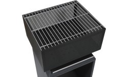 Laužavietė CUBE su grotelėmis, 74 cm