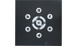 Мишень Yate Set Start 03, 90x90x7 см, со стойкой PP HD