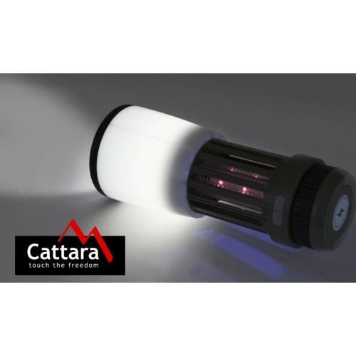 Flashlight PLUM retractable rechargeable + insect catcher