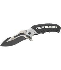 Closing knife COBRA 20cm with safety lock silver-black