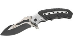 Closing knife COBRA 20cm with safety lock silver-black