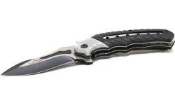 Closing knife COBRA 20cm with safety lock silver-black