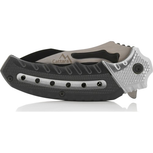 Closing knife COBRA 20cm with safety lock silver-black