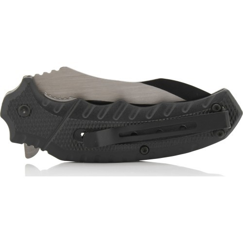 Closing knife COBRA 20cm with safety lock silver-black
