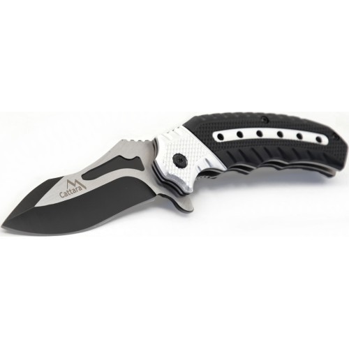 Closing knife COBRA 20cm with safety lock silver-black