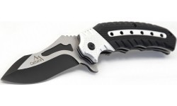 Closing knife COBRA 20cm with safety lock silver-black