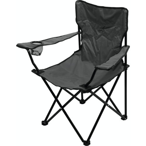 Folding camping chair BARI grey