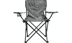 Folding camping chair BARI grey
