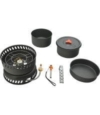 Cookware with cooker TREK set 9pcs with accessories