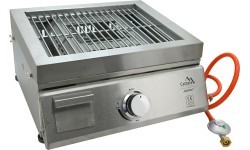 NAPOLI tabletop gas grill + pizza oven + grill plate