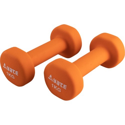 Неопреновые гантели Yate, 2x1 кг
