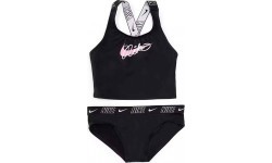 Nike купальник для девочек Nk G Logo Tape Crossback Black NESSE728 001