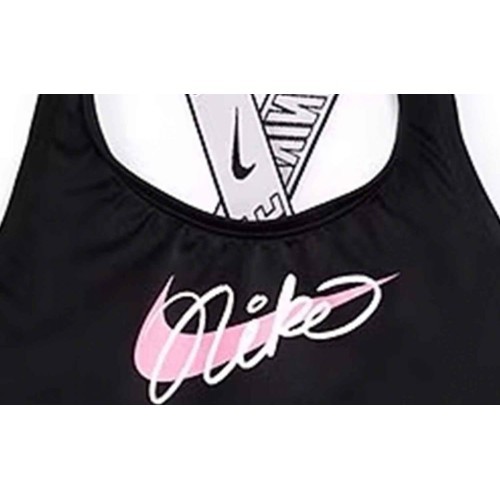 Nike купальник для девочек Nk G Logo Tape Crossback Black NESSE728 001