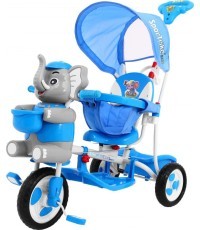 3 ratų dviratis "Happy Blue Elephant