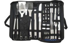 Grill tool set Cattara - 27 pcs., textile case