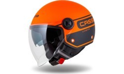 Motorcycle Helmet Cassida Handy Plus Linear Pearl Matte Orange/Black