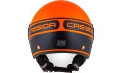 Motorcycle Helmet Cassida Handy Plus Linear Pearl Matte Orange/Black