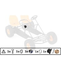 Duo Coaster - Rear axle center set