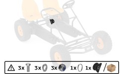 Duo Coaster - Rear axle center set