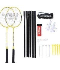 Badmintono rinkinys Nils ALUMTEC 4466: 2 raketės + 3 smiginio strėlytės + tinklelis