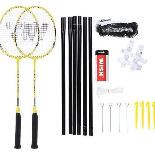 Badmintono rinkinys Nils ALUMTEC 4466: 2 raketės + 3 smiginio strėlytės + tinklelis