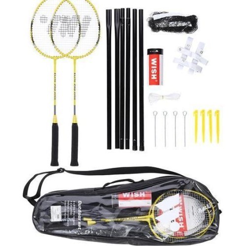 Badmintono rinkinys Nils ALUMTEC 4466: 2 raketės + 3 smiginio strėlytės + tinklelis