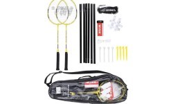 Badmintono rinkinys Nils ALUMTEC 4466: 2 raketės + 3 smiginio strėlytės + tinklelis