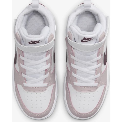 Nike Avalynė Vaikams Court Borough Mid 2 White Violet CD7783 118