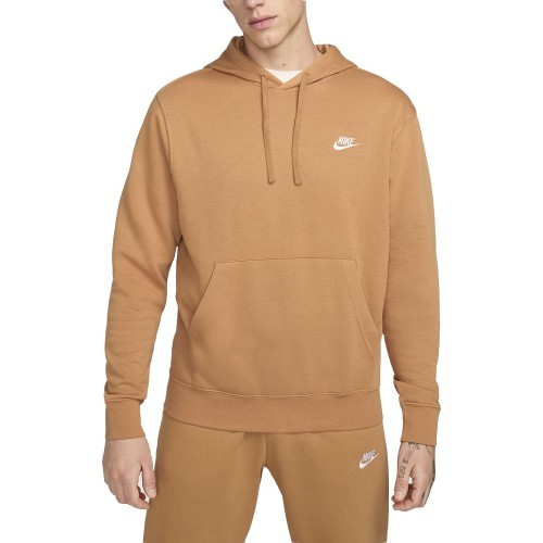 Nike Men's Sweatshirt Nsw Club Hoodie Po Bb Fleece Brown BV2654 224