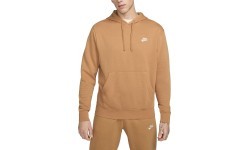 Nike Men's Sweatshirt Nsw Club Hoodie Po Bb Fleece Brown BV2654 224