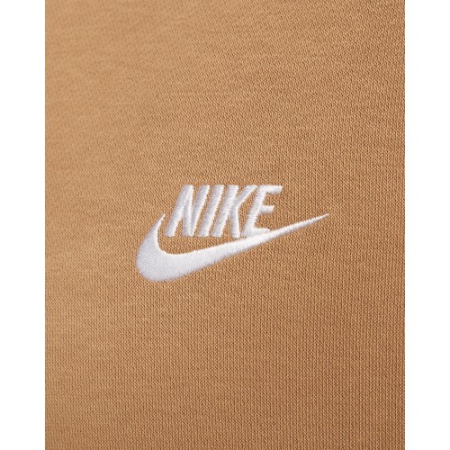 Nike Men's Sweatshirt Nsw Club Hoodie Po Bb Fleece Brown BV2654 224