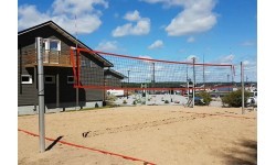 Paplūdimio tinklinio stovai Coma-Sport S-144, įleidžiami į gilzes