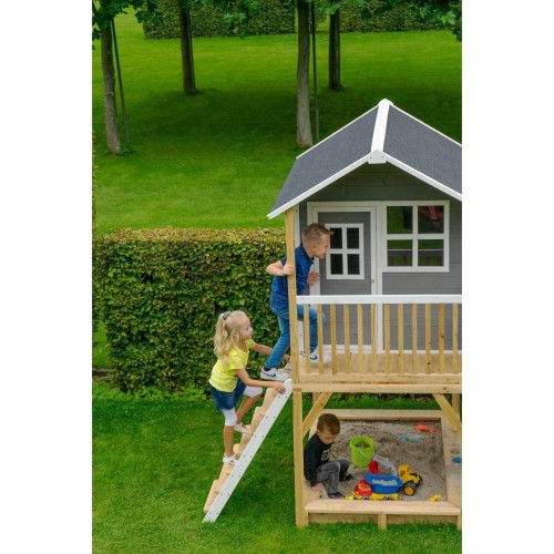 EXIT Loft 700 wooden playhouse - grey