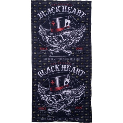 Многофункциональный шарф-снуд W-TEC Black Heart Scarfest - Wings Skull