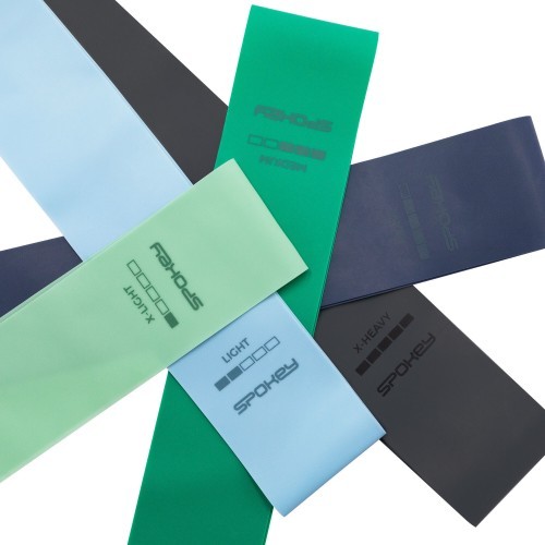 A set of fitness bands (5 pcs) with a different resistance level Spokey ARTIO